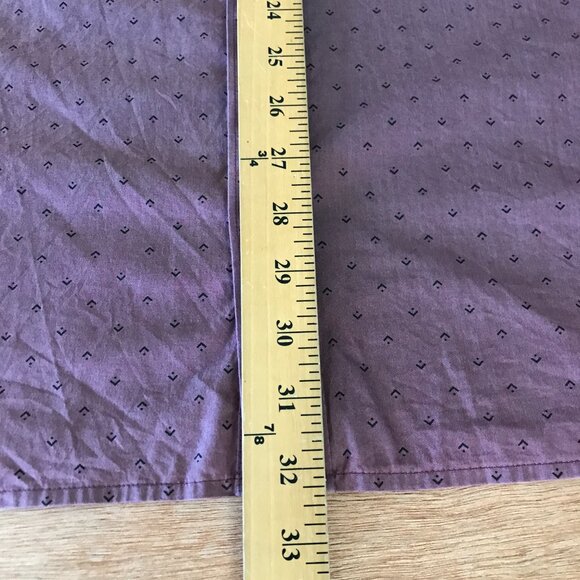 Travis Mathew Shirt Men XXL Purple Geometric Button Up Pocket Short Sleeve 17435 - Picture 6 of 13